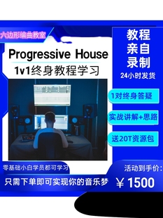 电子音乐Progressive 1v1教程 EDM电子教学 House