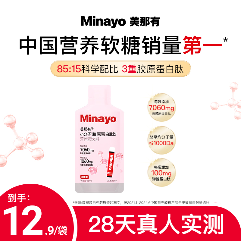 美那有小分子胶原蛋白肽饮