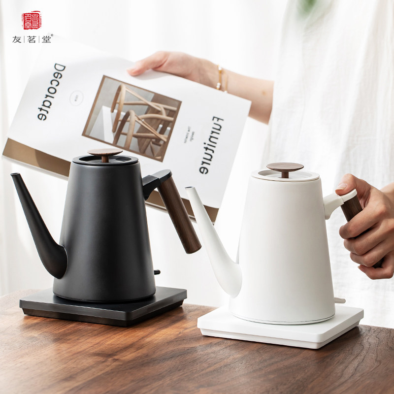 友茗堂电热水壶家用泡茶烧水壶酒店用黑白简约快速烧水壶,厨房电器,电热水壶,淘宝优惠券,粉丝福利购,淘宝优惠卷