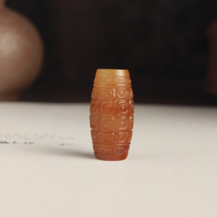 苏工新疆和田玉籽料黄沁勒子挂件黄玉天珠吊坠籽玉手链锁骨珠女款