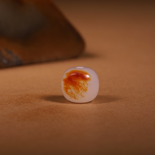 涵玉舍10mm和田白玉籽料圆珠
