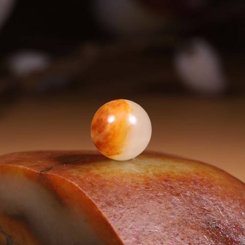 涵玉舍12mm和田玉籽料圆珠