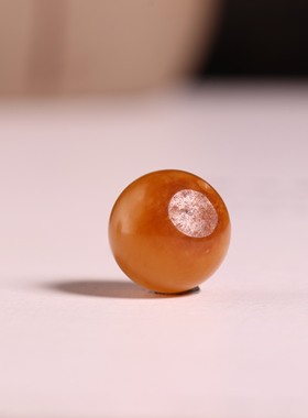 涵玉舍珠子散珠黄沁籽料黄玉