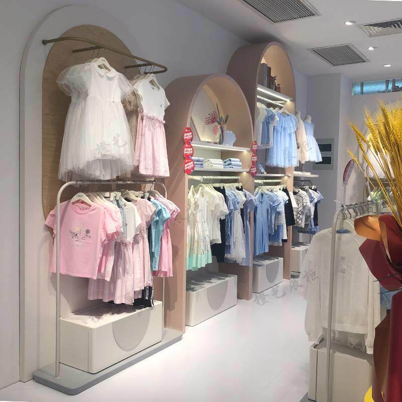 童装展示柜母婴店货架奶粉展柜儿童柜定制玩具烤漆货柜陈列货架