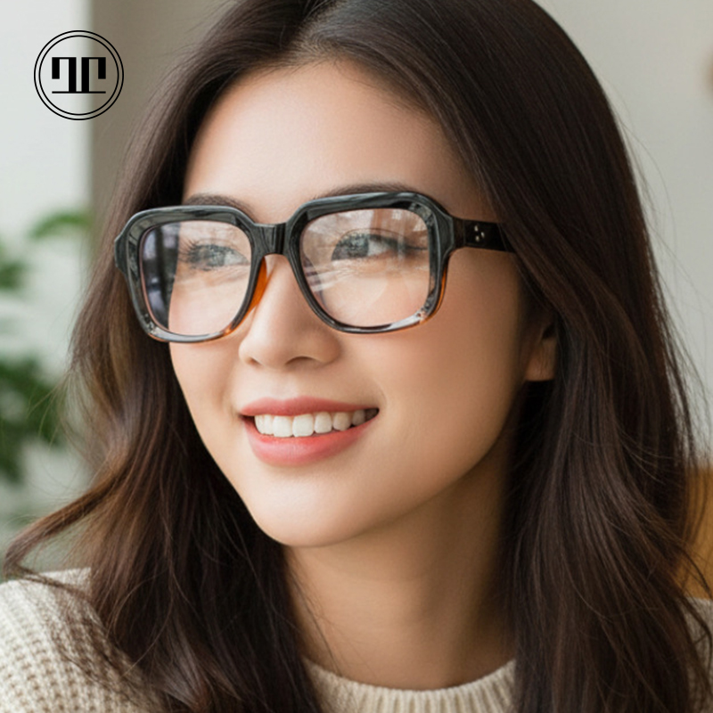 RD高级感时尚大框眼镜女近视可配