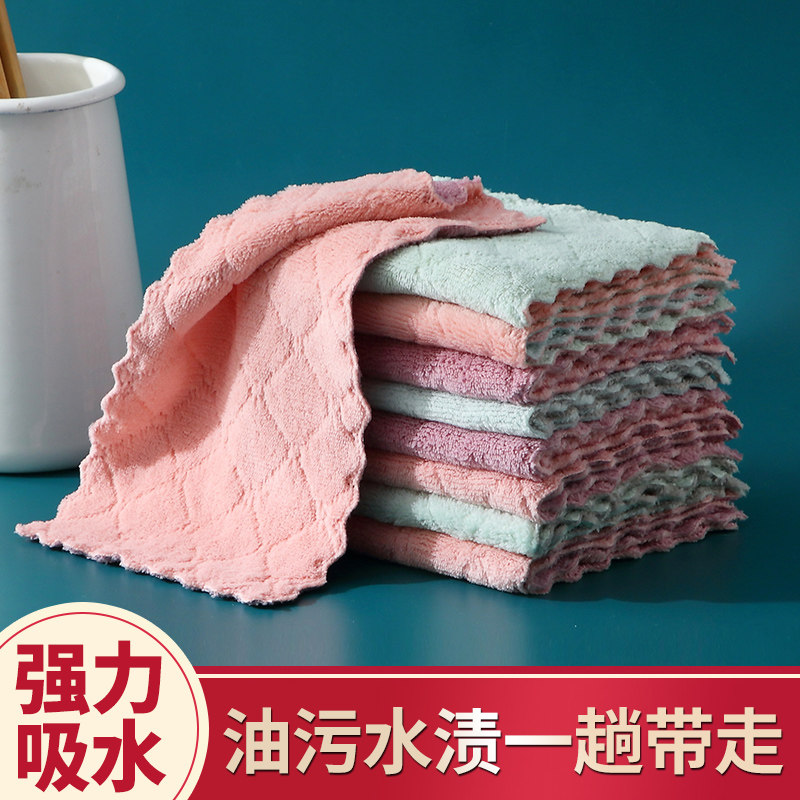 加厚洗碗布家用抹布家务清洁厨房用品去油吸水不掉毛不沾油刷碗巾怎么样,好用不?