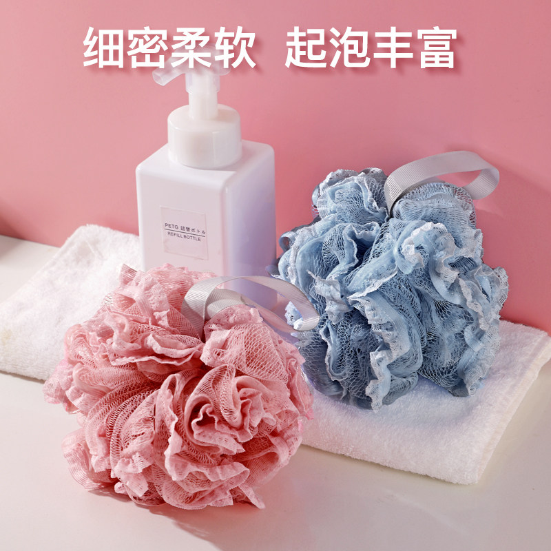 高档沐浴球浴花超柔软洗澡起泡泡不散搓澡女大号可爱两用洗浴用品