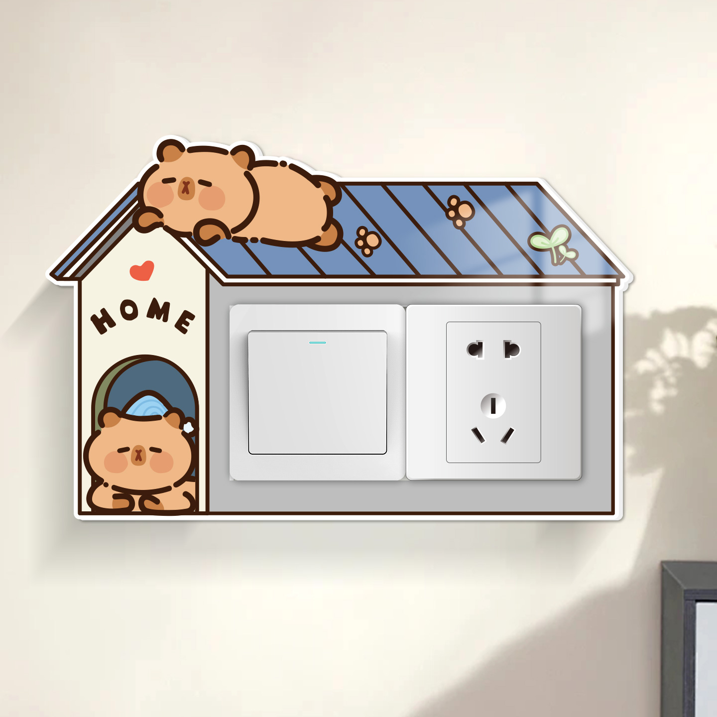 小红书推荐卡通开关边框保护套