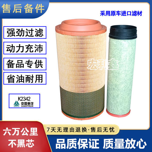 豪沃T5G汕德卡G5豪沃TX空气滤芯