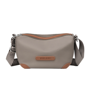 质感轻便斜挎小包女2024新款牛津布单肩包简约时尚帆布包休闲跨包