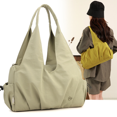 轻便手提包女2025新款小型托特包大容量尼龙布多层单肩妈妈包通勤