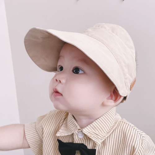 韩国进口婴儿空顶帽夏季大帽檐