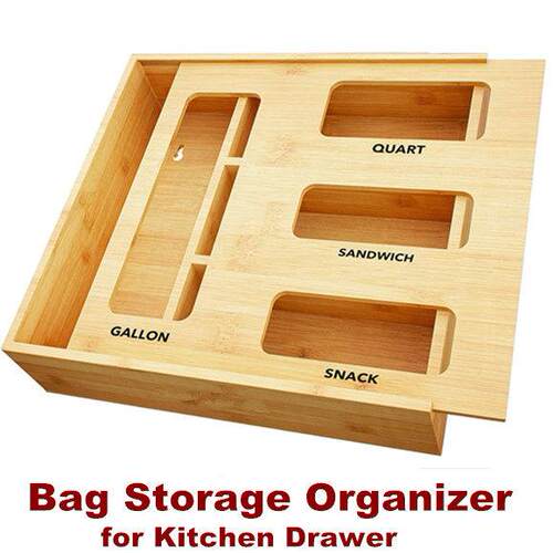 Bag Storage Organizer Baggie Kitchen Drawer Organization