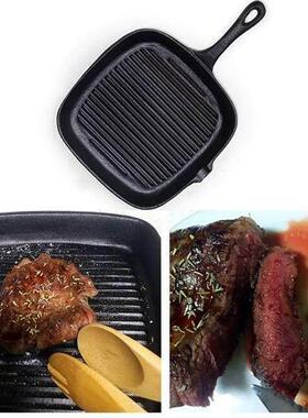 steakhouse wok cast iron fryer stripe grill pan household