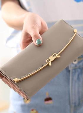 Bag Wallet For Women Purse Blue Purses Leather Clutch Simple