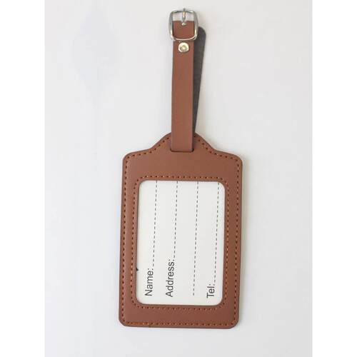 PU Leather Suitcase Luggage Tag Label Bag Pendant Handbag Po