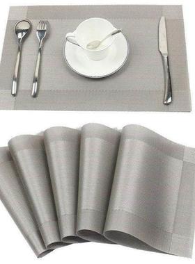 pvc placemats washable kitchen table heat resistant set of