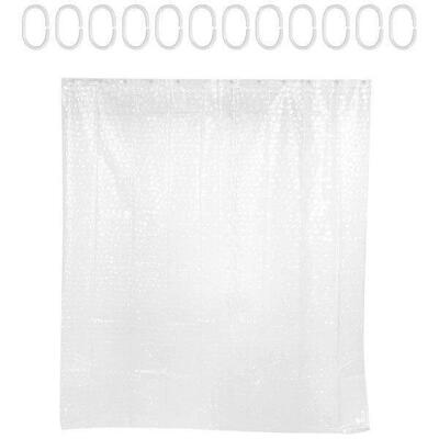 Clear EVA Shower Curtain Liner Waterproof Transparent 3D