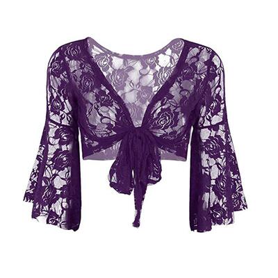 13 Colors Belly Dance Clothes Tops Women Sexy Lace Top Front