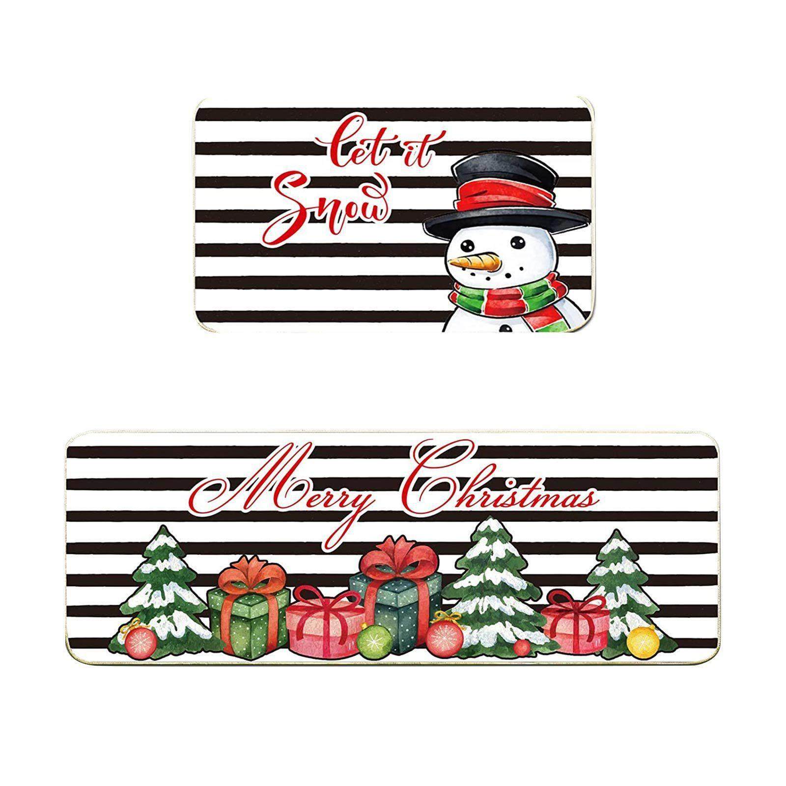 2025 Christmas floor mat set kitchen mat圣诞节地垫套装厨房垫,居家布艺,厨房地垫,淘宝优惠券,粉丝福利购,淘宝优惠卷