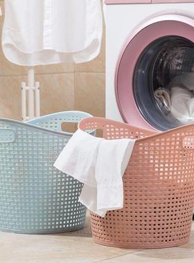 Large plastic bathroom laundry basket toy laundry basket