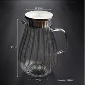 set cooling capacity large cup glass kettle jug water bottle
