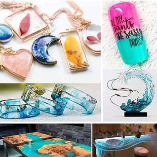 1:1 Crystal Clear Epoxy Resin Kit High Adhesive Gloss Art Re