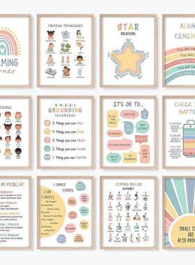 Mental Health Psychology Poster Canvas Pictures Decorations
