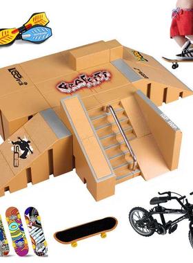 Tech Finger Skateboard Kit Finger Bike BMX Mini Two Wheel Sc