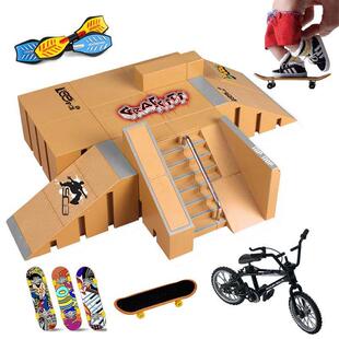 Tech Finger Skateboard Kit Finger Bike BMX Mini Two Wheel Sc