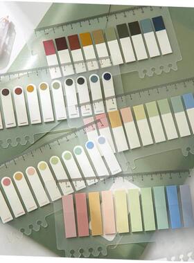 morandi index label sticker highlight sticky notes索引车标贴