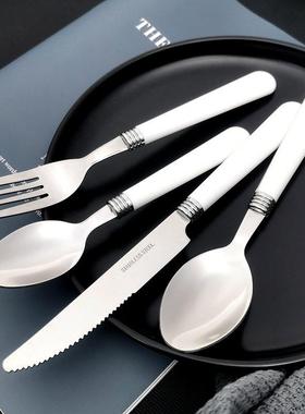 Western Tableware Knife Fork Tea Spoon Cutlery Set 勺叉刀子