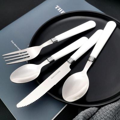 Western Tableware Knife Fork Tea Spoon Cutlery Set 勺叉刀子