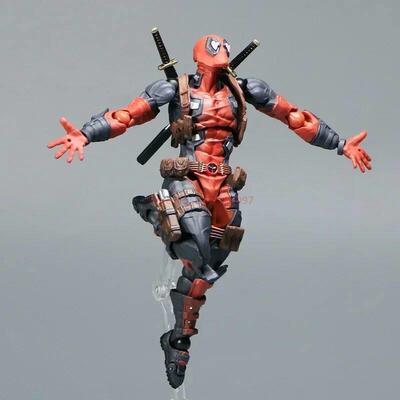 Revoltech Yamaguchi Deadpool Action Figure, Marvel Legends J