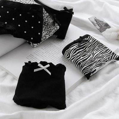 3Pcs/set Women Sexy Cotton Panties Underwear Seamless Soft B