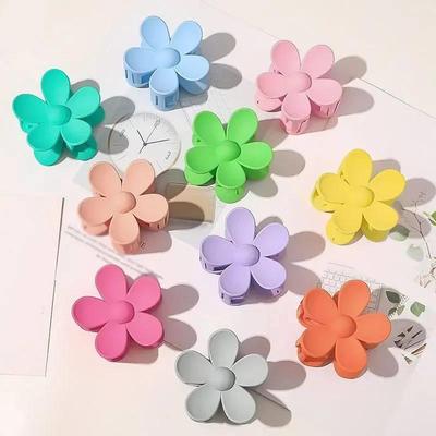 ncmama Korea Flower Shape Hair Claw Clips Women Sweet Girls