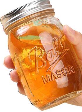 2pcs 500ml Ball Wide Mouth Mason Jars with Airtight lids