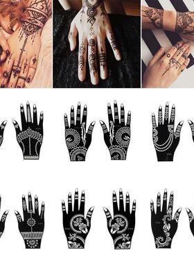 Fashion Henna Tattoo Stencil Temporary Hand Tattoos DIY Body