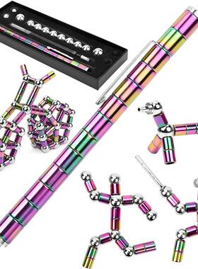 Magnetic Metal Fidget Pen Toys Multifunctional Gift Deformab