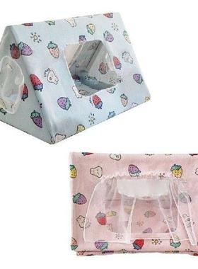 Small Animal Hideaway Tunnel Tent Guinea-Pigs Cage Toy