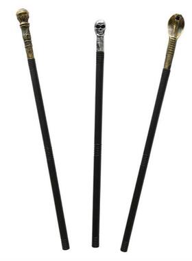 Funny Halloween Snake Skull Scepter Toy Carved Pharaoh