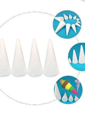 Foam Cones 4 Pcs White DIY Craft Supplies Safe Material