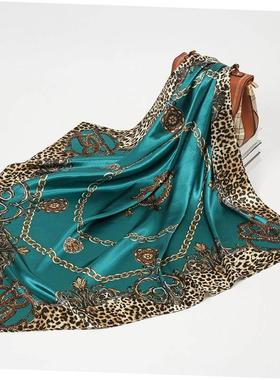 Silk Scarves Women Square Head Scarf chiffon Shawl 90*90丝巾