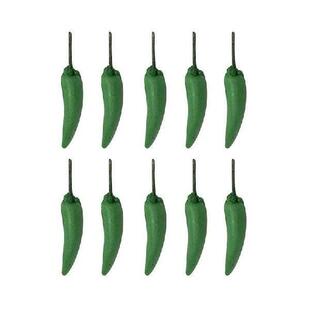 10Pcs Clay 1:12 Scale Dollhouse Vegetables Miniature Green