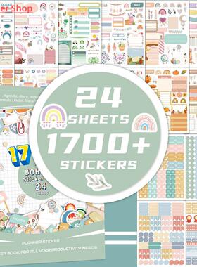 Planner Stickers 24 Sheets 1700 For Diary Stickers Notebook
