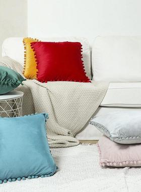 Soft Velvet Cushion Cover Decorative Pillows Throw waist