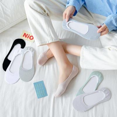 Boat socks women's pure cotton shallow mouth invisible socks