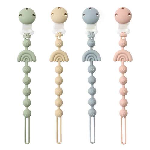 Baby Silicone Pacifier Chain Clip Dummy Nipples Holder Clips