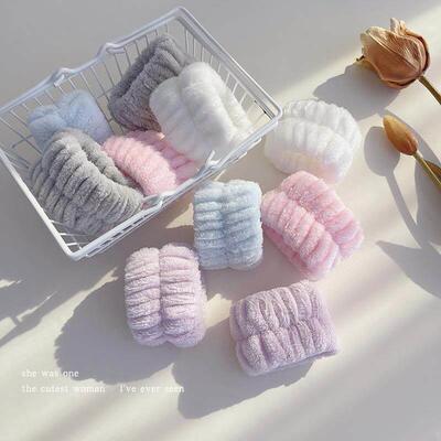 Face wash wrist strap Headband scrunchie女孩甜美时尚发带发圈