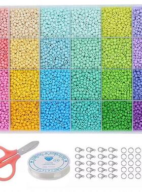 2/3/4mm Seed Beads Box For Jewelry Bracelet Making Kit DIY
